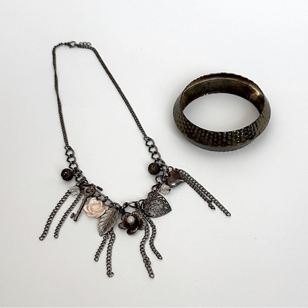BUNDLE! Vintage Jewelry | Necklace & Cuff